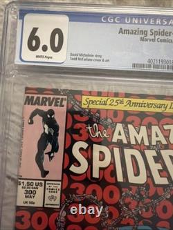 Marvel The Amazing Spider-Man #300 Comic Book (May 1988) CGC 6.0 1st App. Venom