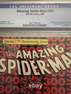 Marvel The Amazing Spider-Man #300 Comic Book (May 1988) CGC 6.0 1st App. Venom