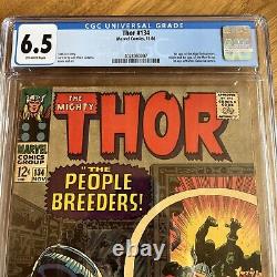 Marvel Thor #134 CGC graded 6.5 11/66