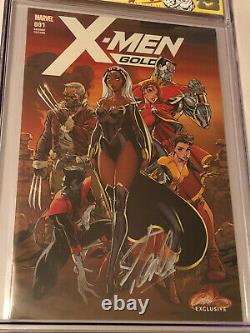 Marvel X-Men Gold #1 Recalled Campbell Edition A CGC 9.8 Signed by Stan Lee