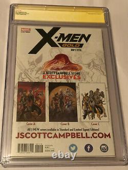 Marvel X-Men Gold #1 Recalled Campbell Edition A CGC 9.8 Signed by Stan Lee