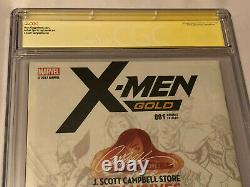 Marvel X-Men Gold #1 Recalled Campbell Edition A CGC 9.8 Signed by Stan Lee