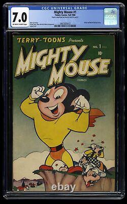 Mighty Mouse (1946) #1 CGC FN/VF 7.0 Off White to White Stan Lee story
