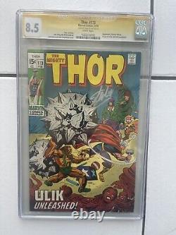 Mighty Thor #173 Cgc Ss Signed Stan Lee Jack Kirby Ringmaster