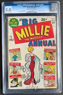 Millie the Model Annual #1 CGC 5.0 (1962, Marvel) Stan Lee