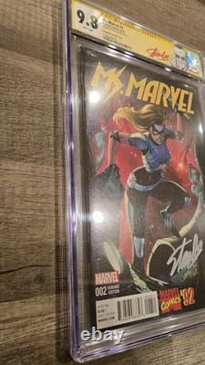 Ms. Marvel 002'92 Variant Edition Comic Signed by Stan Lee CGC Signature Series