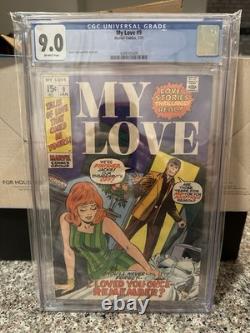 My Love #9 CGC 9.0 WP Bronze Romance (Marvel Comics January 1971)