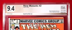 NEW MUTANTS #2 (Marvel) PGX 9.4 NM Near Mint signed STAN LEE! MOVIE! +CGC