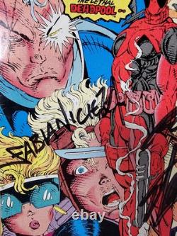New Mutants #98 1st Appearance of Deadpool Triple Signed Rob Liefeld Stan Lee FN