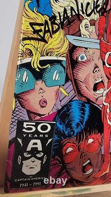 New Mutants #98 1st Appearance of Deadpool Triple Signed Rob Liefeld Stan Lee FN
