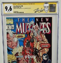 New Mutants #98 CGC 9.6 (1991) 1st Deadpool Signed Rob Liefeld & Stan Lee Marvel