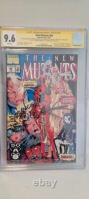 New Mutants 98 Rare Stan Lee Signed X5 SS CGC