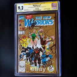 New Warriors #1 3X SIGNED STAN LEE + BAGLEY + NICIEZA CGC SS Origin 2nd