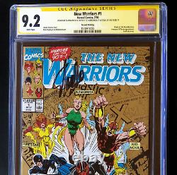 New Warriors #1 3X SIGNED STAN LEE + BAGLEY + NICIEZA CGC SS Origin 2nd