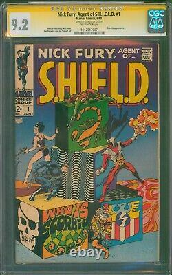 Nick Fury Agent of Shield #1 CGC 9.2? SIGNED STAN LEE? Silver Age Marvel 1968