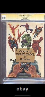 Origins of Marvel Comics #nn CGC SS 8.0 signed by Stan Lee