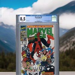 RARE Marvel Comic MARVEL AGE #86 CGC 8.5 COOL COVER! SPIDER-MAN Stan Lee