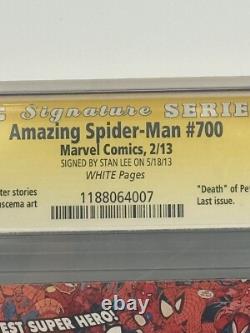 Rare CGC 9.0 The Amazing Spider-Man #700 Signed by Stan Lee! Death of Spiderma