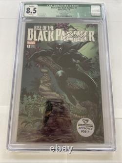Rise Of The Black Panther #1 CGC 8.5 DNA Ink Of Stan Lee SIGNATURE White Pg QG