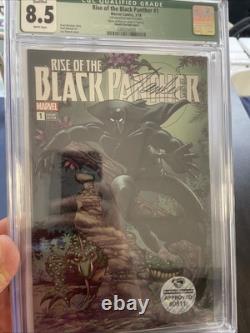 Rise Of The Black Panther #1 CGC 8.5 DNA Ink Of Stan Lee SIGNATURE White Pg QG