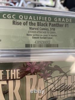 Rise Of The Black Panther #1 CGC 8.5 DNA Ink Of Stan Lee SIGNATURE White Pg QG