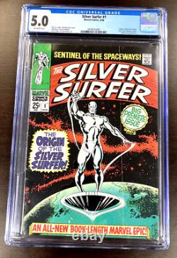 SILVER SURFER #1 CGC 5.0 Origin of SURFER/ 1st Appearance SHALLA-BAL 1968