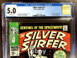 SILVER SURFER #1 CGC 5.0 Origin of SURFER/ 1st Appearance SHALLA-BAL 1968