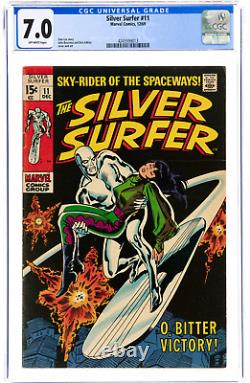 SILVER SURFER #11 Marvel (1969) CGC 7.0 Stan Lee Story with Buscema/Adkins Cover