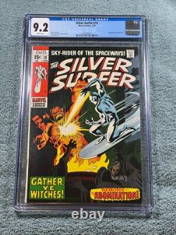SILVER SURFER #12 CGC 9.2 WP Stan Lee John Buscema Dan Adkins Gather Ye Witches