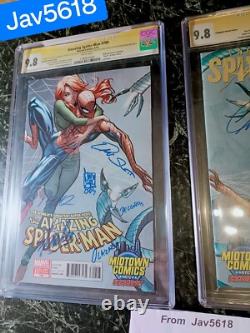 SPIDERMAN SUPERIOR 1 CGC 9.8 SS STAN LEE x8 AVENGERS 1 AMAZING SPIDERMAN 700