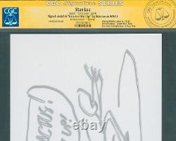 STAN LEE? ORIGINAL SKETCH + SIGNED with REMARK? Silver Surfer CGC Comic Art