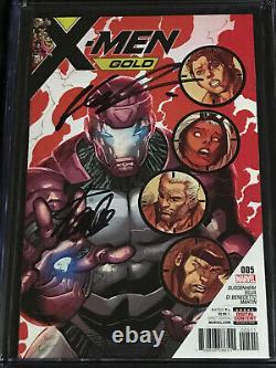 STAN LEE & ROB LIEFELD SIGNED Marvel Comics 2017 X-men Gold #5 CGC 9.8