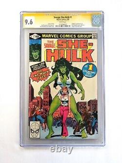 STAN LEE SIGNED The Savage SHE-HULK 1 CGC 9.6 SS First Appearance NM+ 1980