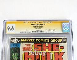 STAN LEE SIGNED The Savage SHE-HULK 1 CGC 9.6 SS First Appearance NM+ 1980