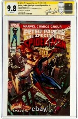 STAN LEE Signed 2017 PETER PARKER SPIDER-MAN #1 SS CGC 9.8 NM/MT Marvel Comics