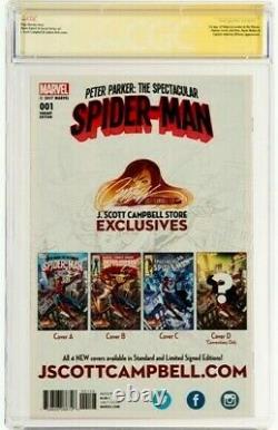 STAN LEE Signed 2017 PETER PARKER SPIDER-MAN #1 SS CGC 9.8 NM/MT Marvel Comics