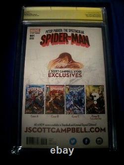 STAN LEE Signed 2017 PETER PARKER SPIDER-MAN #1 SS CGC 9.8 NM/MT Marvel Comics