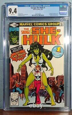 Savage SHE-HULK #1 Marvel Comics CGC 9.4 White Pages 1980