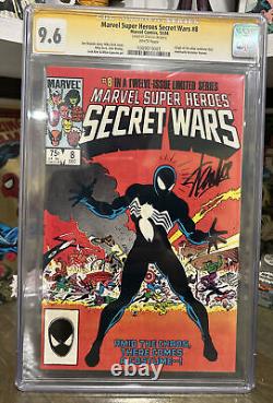 Secret Wars #8 CGC 9.6 SS Signed Stan Lee 1st Black Suit Marvel 1984 Comics