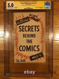 Secrets Behind The Comics Cgc 5.0 Stan Lee Ken Bald Signed