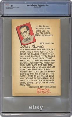 Secrets Behind the Comics by Stan Lee 1947 CGC 5.0 4019853001