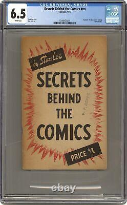 Secrets Behind the Comics by Stan Lee 1947 CGC 6.5 0349427011