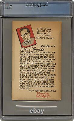 Secrets Behind the Comics by Stan Lee 1947 CGC 6.5 0349427011