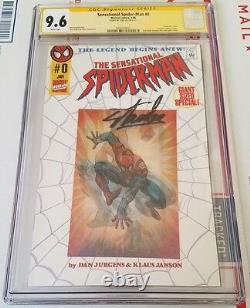Sensational Spider-Man #0 SS Stan Lee CGC 9.6 White Pages