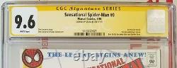 Sensational Spider-Man #0 SS Stan Lee CGC 9.6 White Pages
