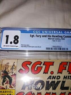 Sgt. Fury #1 -CGC 1.8- 1ST APPEARANCE OF SGT. FURY -NICK FURY