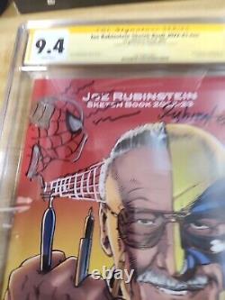 Signed Joe Rubinstein Sketchbook- Big Apple Con Spider-man Sketch Cgc 9.4