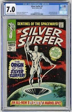 Silver Surfer #1 1968 CGC 7.0 Origin Story / 1st Solo Issue Key Marvel Comic