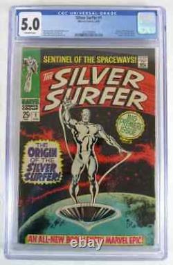 Silver Surfer # 1 1968 Key First Title/Silver Age Stan Lee CGC 5.0