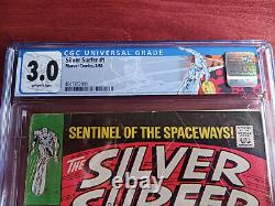 Silver Surfer #1 CGC 3.0 withLabel Origin of Silver Surfer and the Watchers